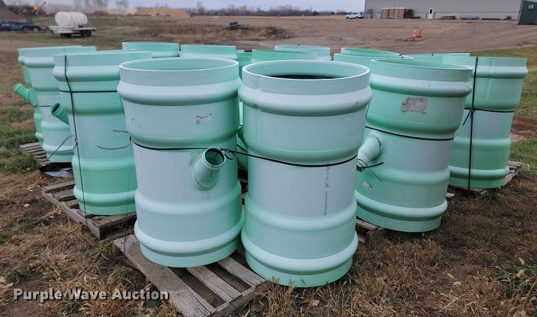 image for item JW9569 Approximately 19 pieces of IPEX USA LLC sewer pipe