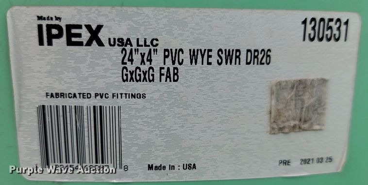 image for item JW9569 Approximately 19 pieces of IPEX USA LLC sewer pipe