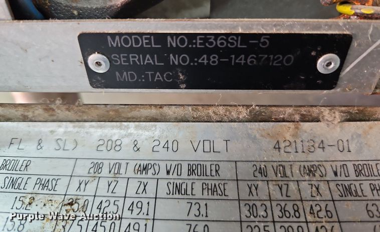 image for item LB9579 Vulcan E36SL-5  range