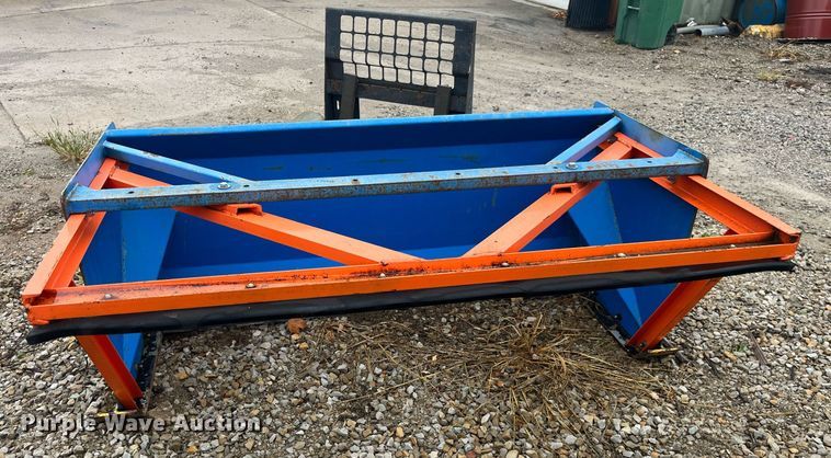 image for item LD9791 72" W skid steer snow pusher