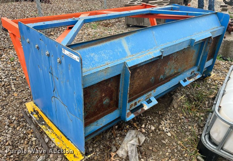 image for item LD9791 72" W skid steer snow pusher