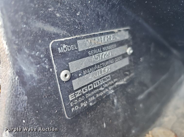 image for item MH9464 Ez-go Workhorse  golf cart