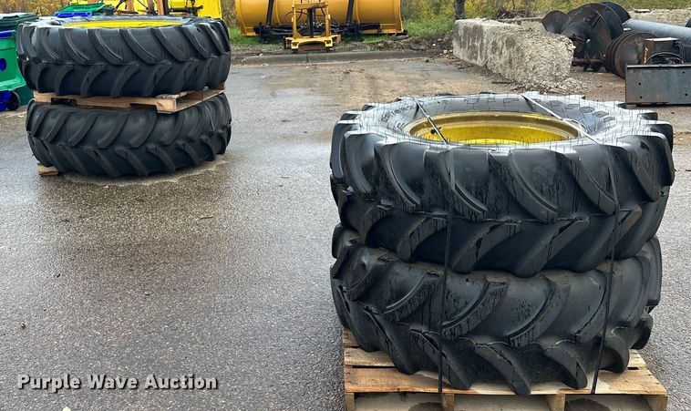 image for item MQ9505 (4) Firestone Performer tractor tires and wheels