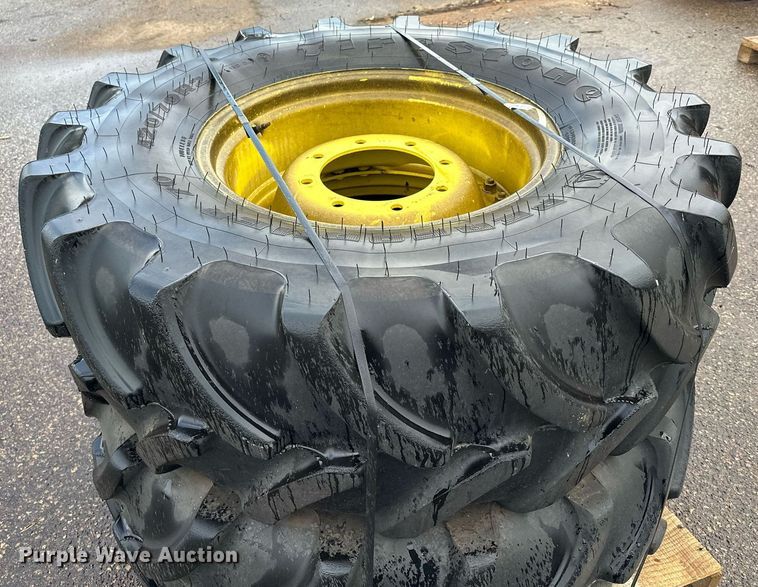 image for item MQ9505 (4) Firestone Performer tractor tires and wheels