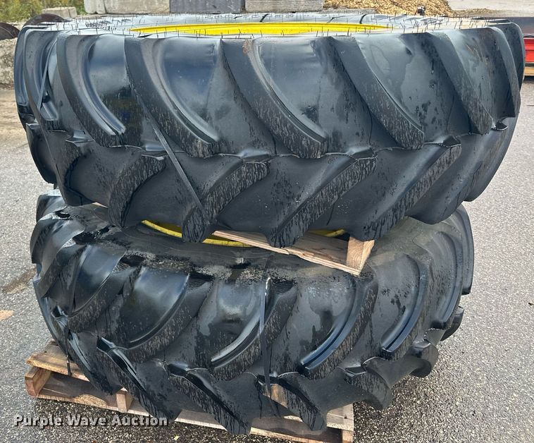 image for item MQ9505 (4) Firestone Performer tractor tires and wheels