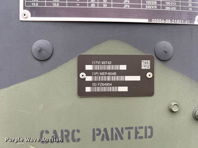 image for item NI9090 2010 Schutt Industries MEP-804B  generator