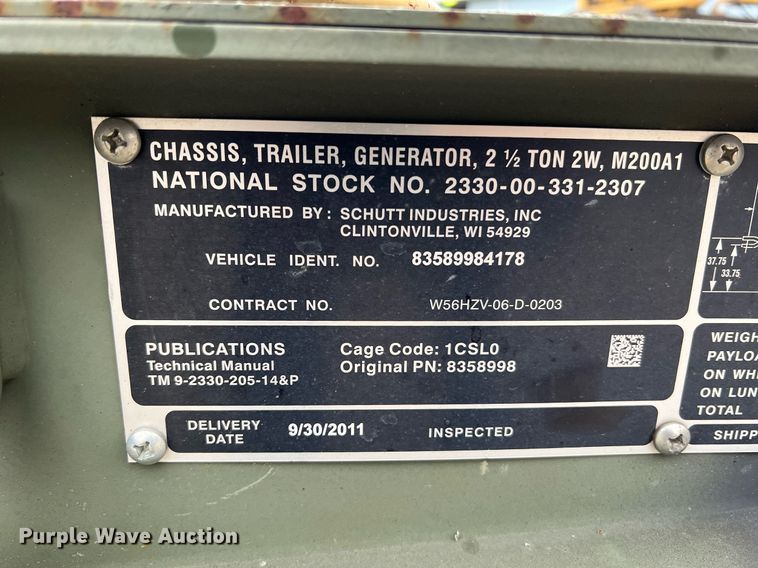 image for item NI9090 2010 Schutt Industries MEP-804B  generator