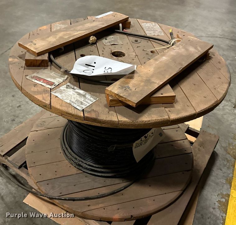 Spool of telephone wire in Lansing, KS Item NL9075 for sale Purple Wave