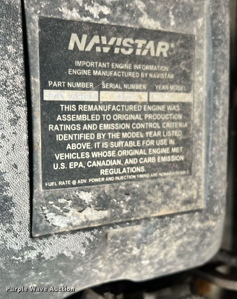 image for item NL9118 2011 International WorkStar 7300  dump truck