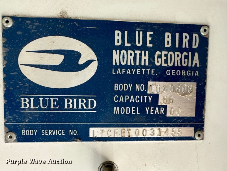 image for item NM9364 2000 Blue Bird  TC2000  school bus