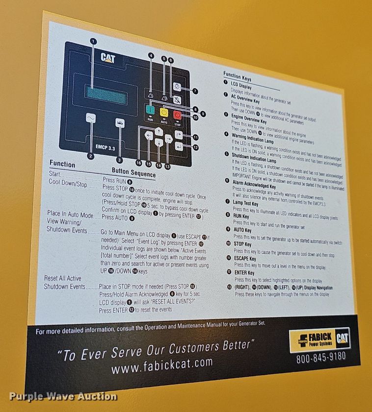 image for item NP9035 2006 Caterpillar D25-4  generator