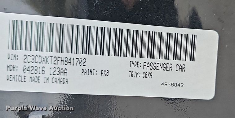 image for item NP9040 2015 Dodge Charger Police