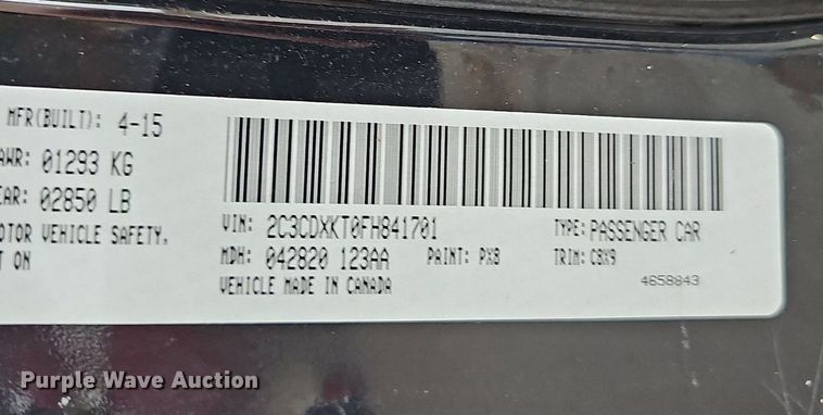 image for item NP9045 2015 Dodge Charger Police