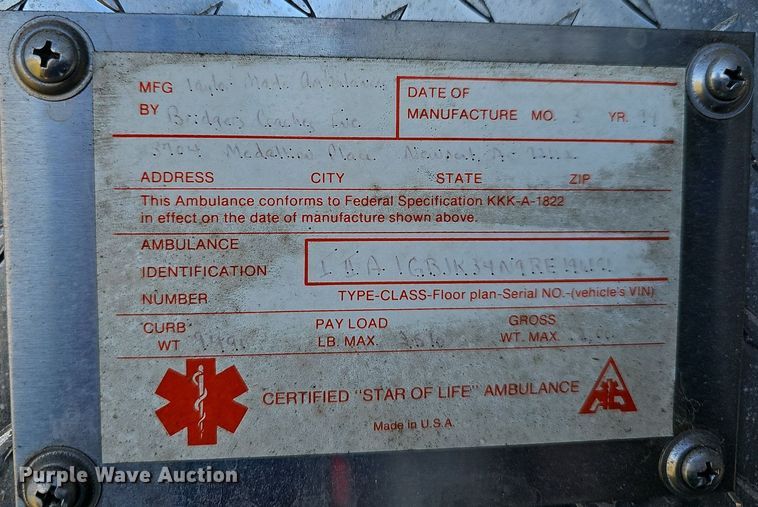 image for item NP9064 1994 Chevrolet 3500  ambulance