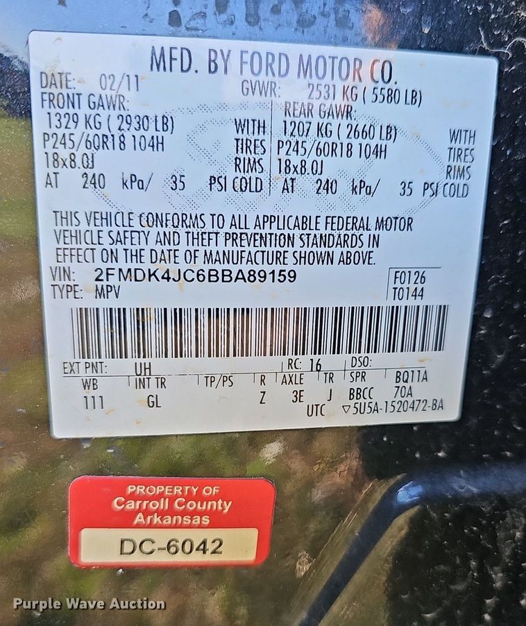 image for item NP9068 2011 Ford Edge SEL  SUV