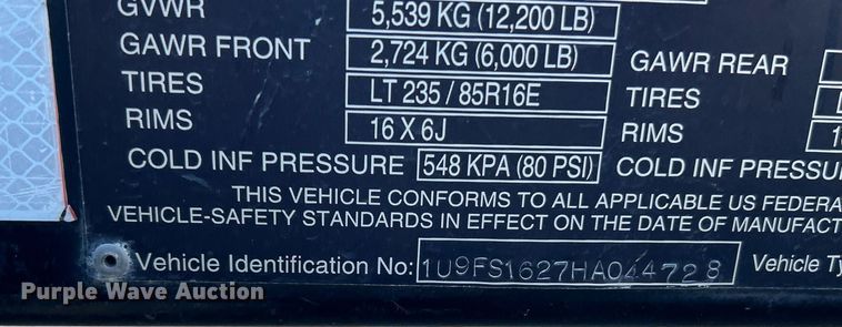 image for item NR9309 2016 Vactor Ramjet  sewer jetter trailer