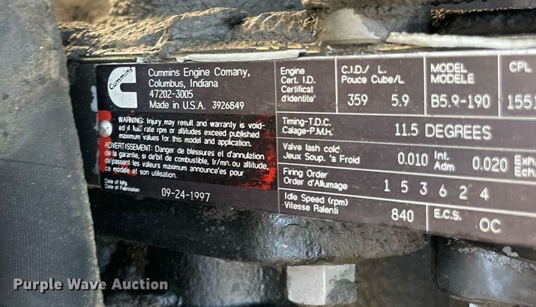 image for item NY9953 1998 Ford F800  dump truck