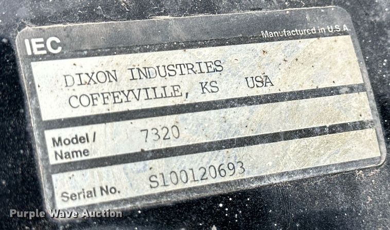 image for item OK9042 Dixon Industries 7320  snow blower attachment