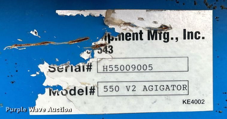 image for item OK9044 2009 Kincaid Agi-Gator 550 V2  hydroseeder