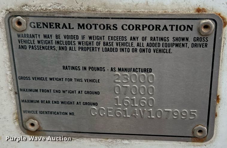 image for item OK9049 1974 Chevrolet C60  dump truck