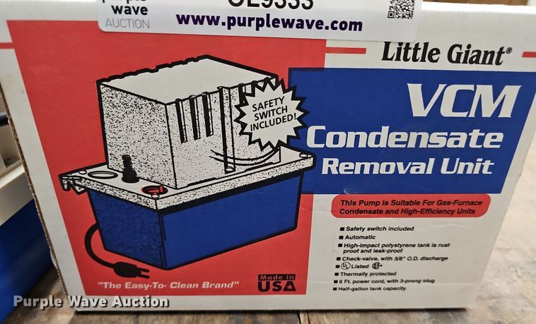 image for item OL9333 Little Giant VCM15ULS  condensate removal pumps