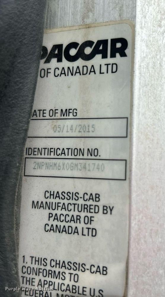 image for item DJ6336 2016 Peterbilt 330  box truck