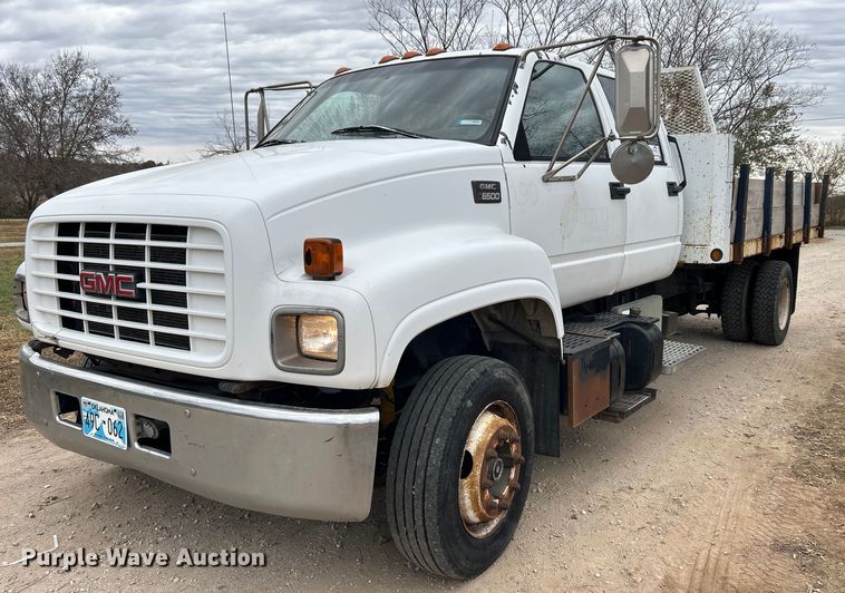 image for item DJ6468 1997 GMC C6500  dump flatbed truck