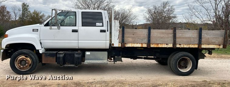 image for item DJ6468 1997 GMC C6500  dump flatbed truck