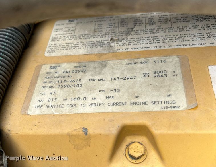 image for item DJ6468 1997 GMC C6500  dump flatbed truck