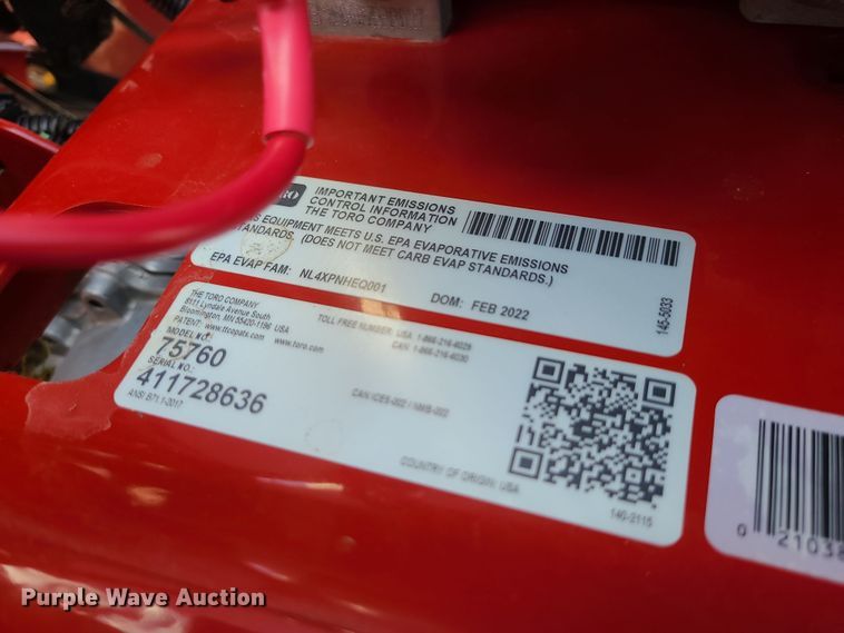 image for item DK4126 2022 Toro Timecutter  ZTR lawn mower