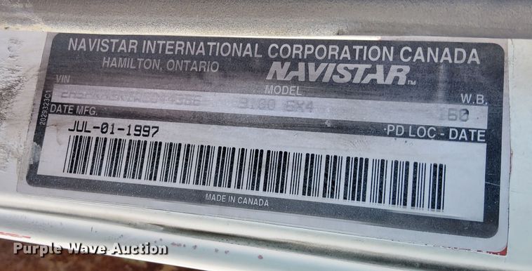 image for item DK8867 1998 International 9100  crane truck