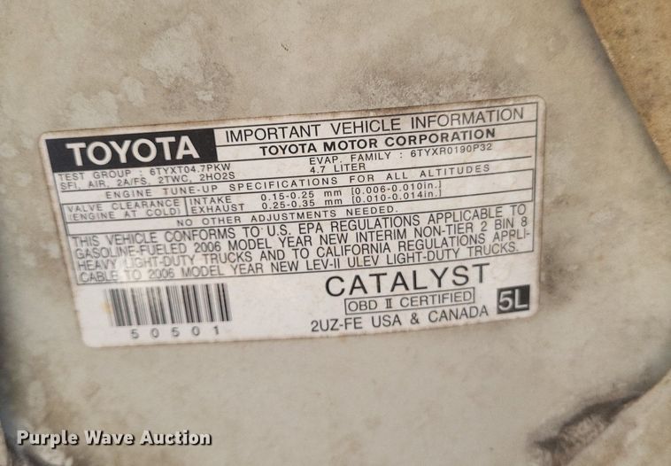 image for item DO4706 2006 Toyota  Tundra SR5 Double Cab pickup truck