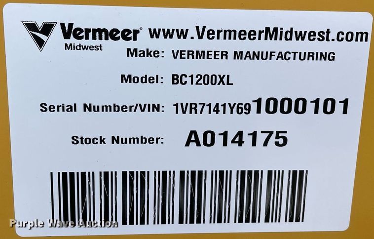 image for item DP0103 2009 Vermeer BC1200XL  wood chipper