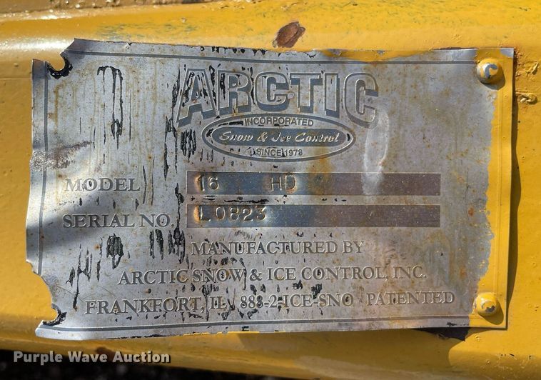 image for item DP0152 Arctic 16HD  16' W snow pusher