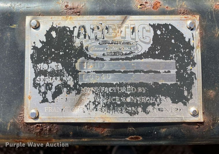 image for item DP0175 Arctic 19HD  19' W snow pusher