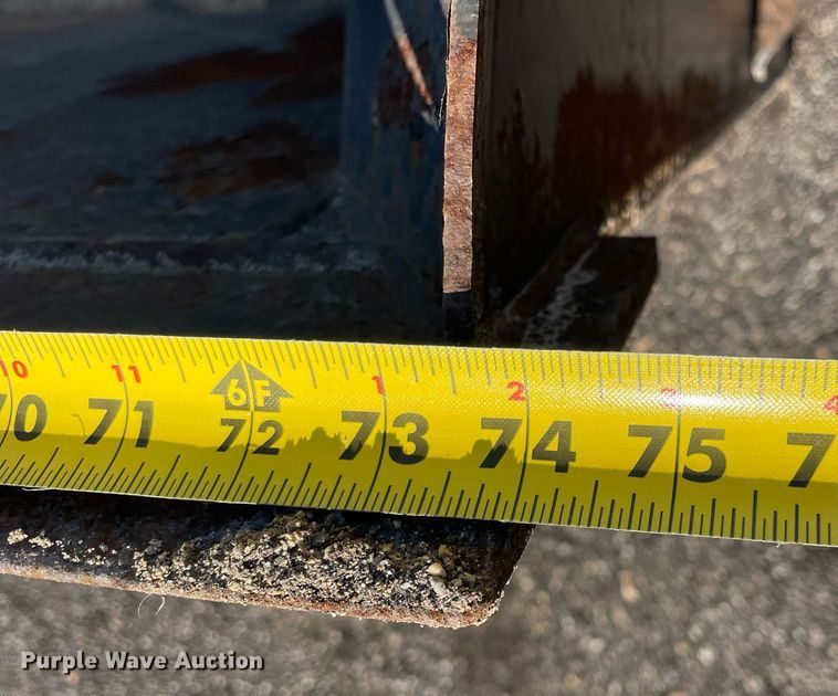 image for item DP0188 74" W skid steer spreader bucket