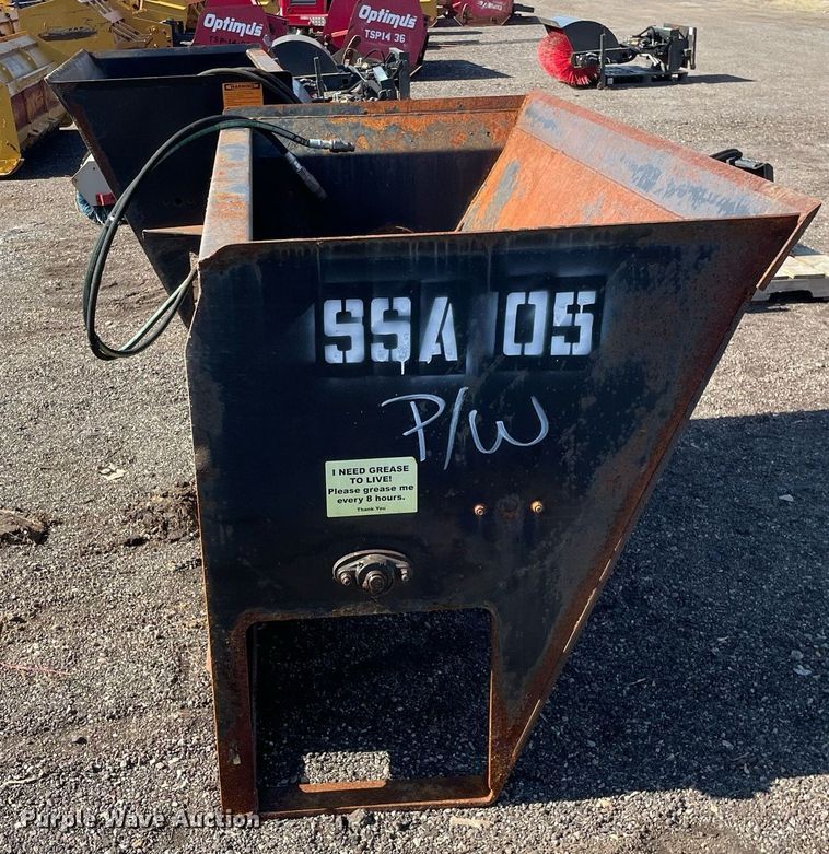 image for item DP0189 74" W skid steer spreader bucket