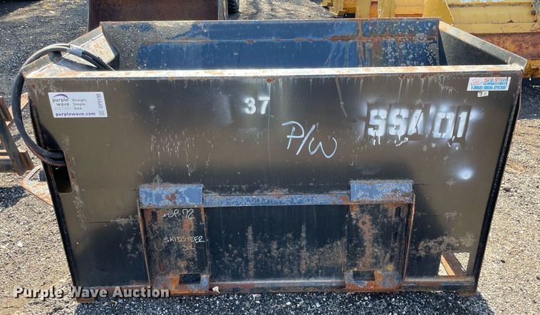 image for item DP0190 74" W skid steer spreader bucket