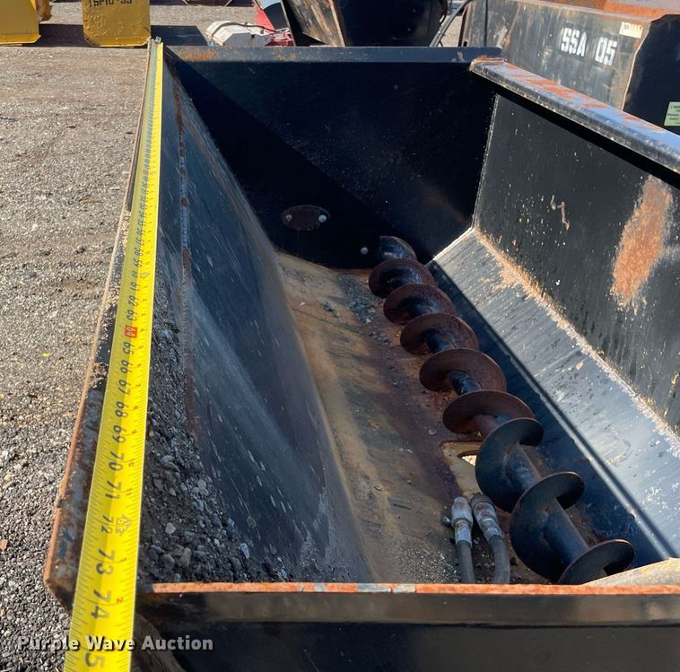 image for item DP0190 74" W skid steer spreader bucket