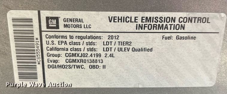 image for item DP2123 2012 Chevrolet Captiva  SUV