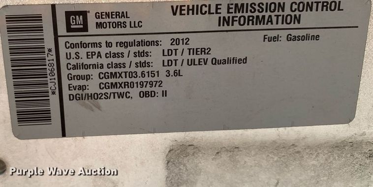 image for item DP8715 2012 Chevrolet Traverse LTZ  SUV