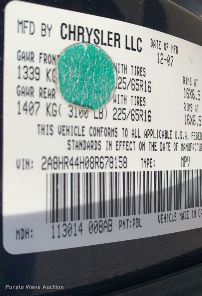 image for item DP8716 2008 Chrysler Town & Country LX  van