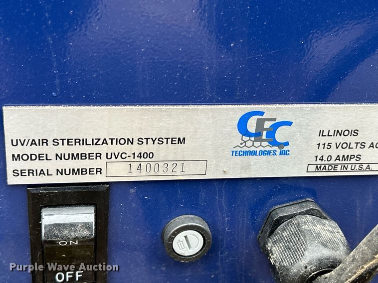 image for item DQ1021 CEC  UV/air sterilization system