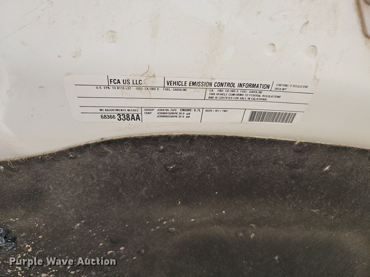 image for item DS5637 2018 Dodge Ram 1500  Crew Cab pickup truck