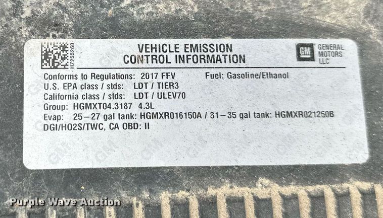 image for item DW2877 2017 GMC Sierra 1500  pickup truck