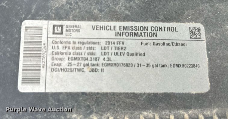 image for item DW2878 2014 GMC Sierra 1500  pickup truck