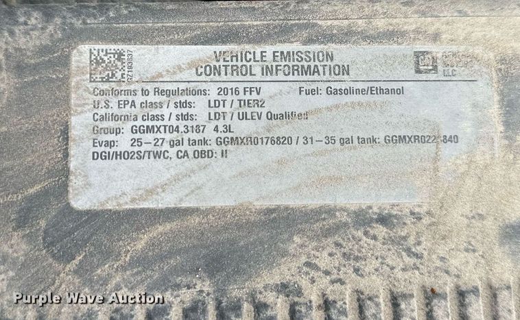 image for item DW2879 2016 GMC Sierra 1500  pickup truck