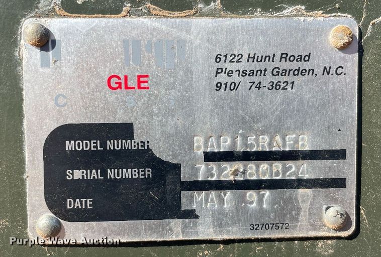 image for item GG9798 1997 Eagle Compressors BAP15RAFB  air compressor