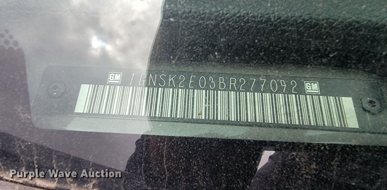 image for item JW9623 2011  Chevrolet Tahoe Police  SUV