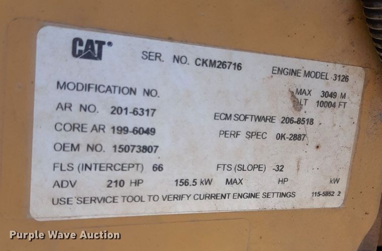 image for item KD9071 2002 Chevrolet C7500  bucket truck